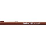 Artline Liner Artline 220, varf fetru 0.2mm - maro