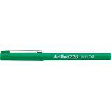 Artline Liner Artline 220, varf fetru 0.2mm - verde