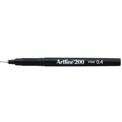 Liner Artline 200, varf fetru 0.4mm - negru