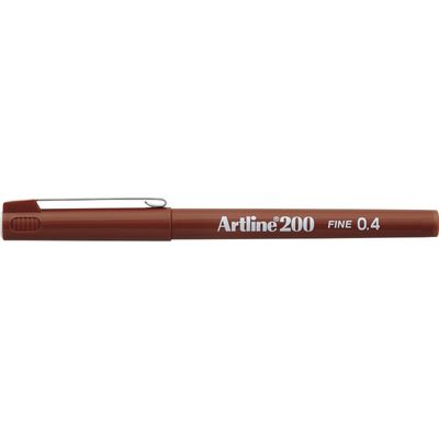 Liner Artline 200, varf fetru 0.4mm - maro