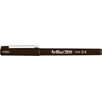 Liner Artline 200, varf fetru 0.4mm - maro inchis