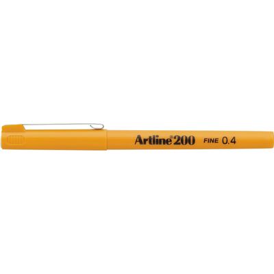 Liner Artline 200, varf fetru 0.4mm - galben