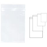 Kangaro Pungi plastic cu fermoar pentru sigilare, 100 x 150 mm, 100 buc/set, Kangaro - transparente
