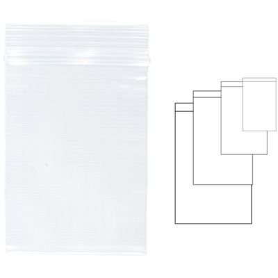 Pungi plastic cu fermoar pentru sigilare, 120 x 180 mm, 100 buc/set, Kangaro - transparente