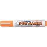Artline T-Shirt marker Artline, corp plastic, varf rotund 2.0mm - portocaliu fluorescent