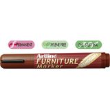 Artline Marker Artline 95, pentru mobilier din lemn (retusuri), corp plastic, varf tesit 2.0-5.0mm - mahon