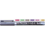Artline Marker cu vopsea Artline 990XF, corp metalic, varf rotund 1.2mm - argintiu
