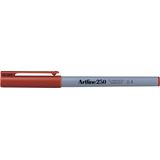 Artline Permanent marker Artline 250, corp plastic, varf rotund 0.4mm - maro