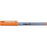 Artline Permanent marker Artline 250, corp plastic, varf rotund 0.4mm - portocaliu