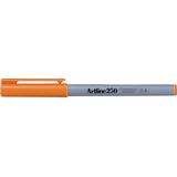 Artline Permanent marker Artline 250, corp plastic, varf rotund 0.4mm - portocaliu