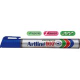 Artline Permanent marker Artline 107, corp plastic, varf rotund 1.5mm - albastru
