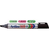 Artline Permanent marker Artline 109, corp plastic, varf tesit 2.0-5.0mm - negru