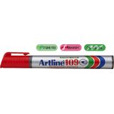Artline Permanent marker Artline 109, corp plastic, varf tesit 2.0-5.0mm - rosu