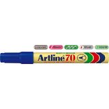 Artline Permanent marker Artline 70, corp metalic, varf rotund 1.5mm - albastru