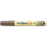 Artline Permanent marker Artline 70, corp metalic, varf rotund 1.5mm - maro
