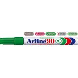 Artline Permanent marker Artline 90, corp metalic, varf tesit 2.0-5.0mm - verde
