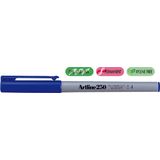 Artline Permanent marker Artline 250, corp plastic, varf rotund 0.4mm - albastru