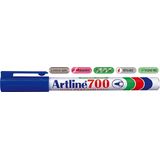 Artline Permanent marker Artline 700, corp metalic, varf rotund 0.7mm - albastru