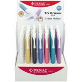 Penac Display radiera mecanica Penac Tri Eraser, triunghiulara, 100 cauciuc - culori asortate