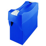 HAN Suport plastic pentru 20 dosare suspendabile, cu capac, HAN Swing Plus - albastru