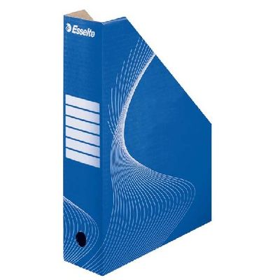 Suport vertical pentru cataloage, din carton albastru, ESSELTE