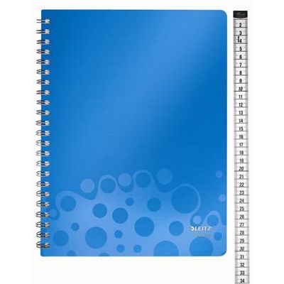 Caiet de birou Leitz Bebop, A4, dictando, 80 file, albastru - Pret/buc