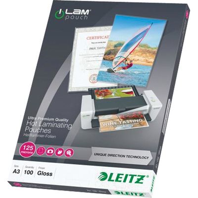 Folii pentru laminare Leitz, 80 microni, 216 x 303 mm (A4), 100 coli/top - Pret/top