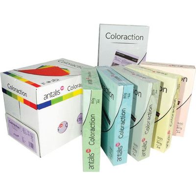 Hartie color Coloraction, A4, 80 g, 500 coli/top, somon - Savana - Pret/top