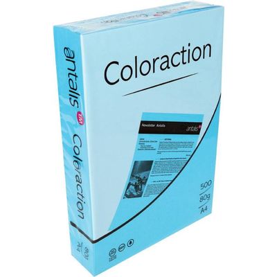 Hartie color Coloraction, A4, 80 g, 500 coli/top, bleu ciel - Lisbon - Pret/top
