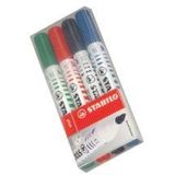 Stabilo Marker pentru tabla Stabilo Plan, varf rotund 2.5 - 3.5 mm, 4 culori/set - Pret/set