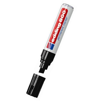 Marker permanent Edding 800, 4 - 12 mm, negru - Pret/buc