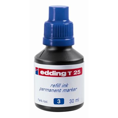 Tus Edding T25, pentru markere permanente, 30 ml, albastru - Pret/buc