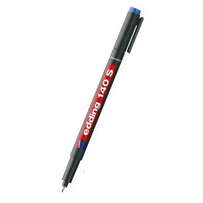 Marker permanent Edding 140S, 0.3 mm, albastru - Pret/buc