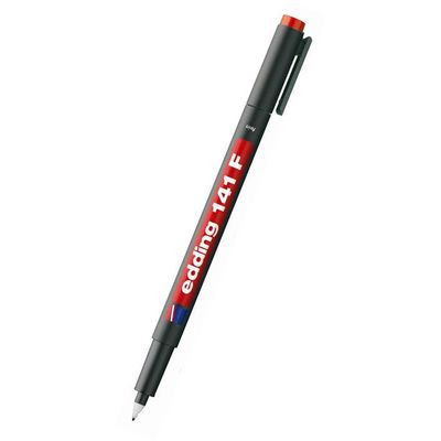 Marker permanent Edding 141F, 0.6 mm, rosu - Pret/buc