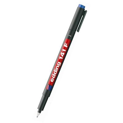 Marker permanent Edding 141F, 0.6 mm, albastru - Pret/buc