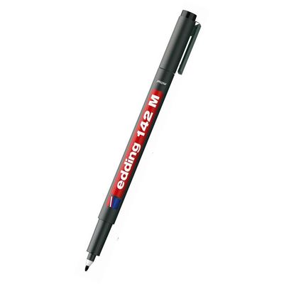 Marker permanent Edding 142M, 1.0 mm, negru - Pret/buc