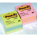 POST-IT Minicub notite autoadezive Post-it, 51 x 51 mm, 400 file, galben/verde - Pret/buc