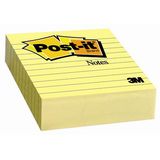 POST-IT Notite autoadezive liniate Post-it, 100 x 100 mm, 300 file, galben - Pret/buc