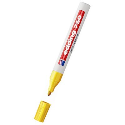 Paint marker Edding 750, varf rotund, 2 - 4 mm, galben - Pret/buc