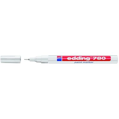 Paint marker Edding 780, 0.8 mm, alb - Pret/buc