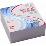 RTC Rezerva cub hartie infoliat RTC, 90 x 90 mm, 80 g/mp, 500 coli - Pret/buc