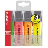 Stabilo Textmarker Stabilo Boss, varf retezat 2 - 5 mm, 4 bucati/set - Pret/set