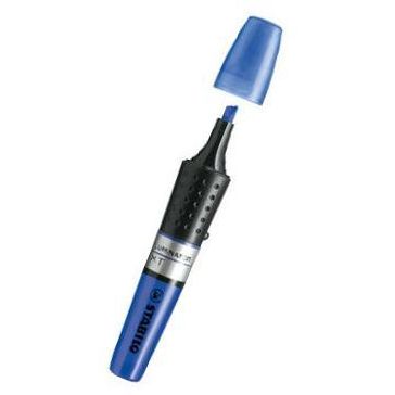 Textmarker Stabilo Luminator, varf retezat 2 - 5 mm, albastru - Pret/buc
