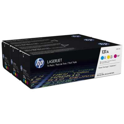 Toner imprimanta HP 131A Tripack