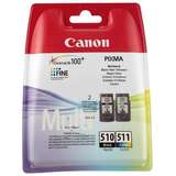 Canon PG-510 + CL-511 Black, Color