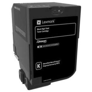 Toner imprimanta Lexmark CS720, CS725 Black High Yield Cartridge, cod 74C0H10, compatibil cu CS720, CS725, CX725, capacitate 20 k pag