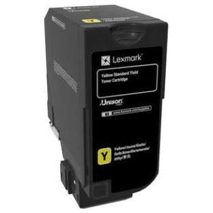 Toner imprimanta Lexmark CS720 Yellow Standard Yield Cartridge, cod 74C0S40, compatibil cu CS720, CS725, CX725, capacitate 7 k pag
