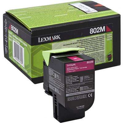 Toner imprimanta Lexmark 802ME Magenta Corporate Cartridge (1k) for CX310 / 410 / 510