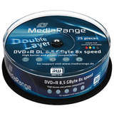 MediaRange MediaRange DVD+R Double Layer Printable 8x Cake25
