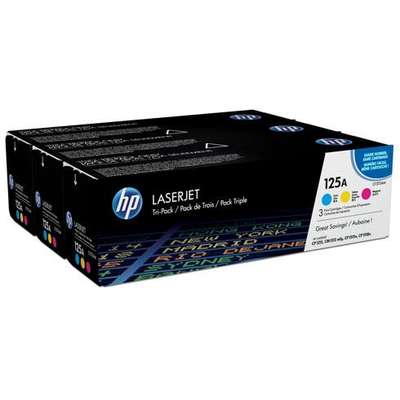 Toner imprimanta TRIPACK CMY CF373AM NR.125A CB541A/CB542A/CB543A ORIGINAL HP LASERJET CP1215